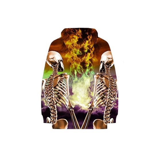 Men’s| Astroworld Festival 2019 Smiley Skeleton Souvenir Merch Hoodie; Sz Medium - Picture 2 of 7